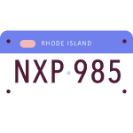 Illustration of a license plate